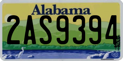 AL license plate 2AS9394
