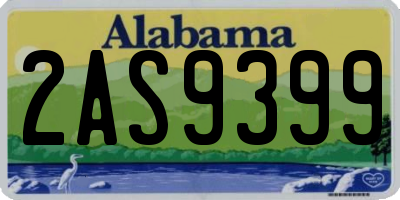 AL license plate 2AS9399