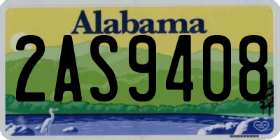AL license plate 2AS9408