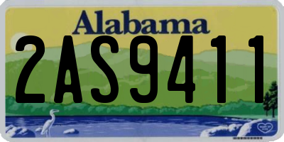 AL license plate 2AS9411