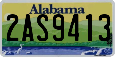 AL license plate 2AS9413