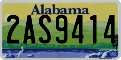 AL license plate 2AS9414