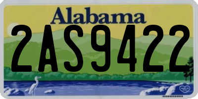 AL license plate 2AS9422