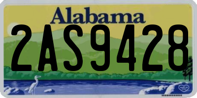 AL license plate 2AS9428