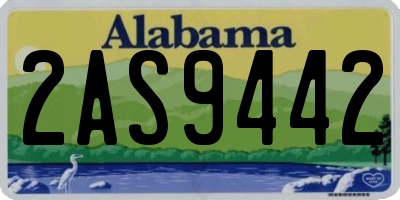 AL license plate 2AS9442