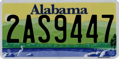 AL license plate 2AS9447