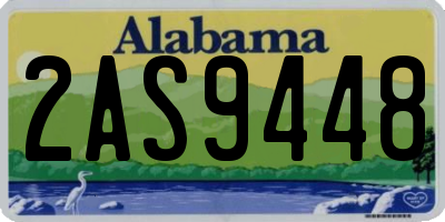 AL license plate 2AS9448