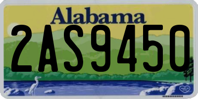 AL license plate 2AS9450