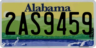 AL license plate 2AS9459