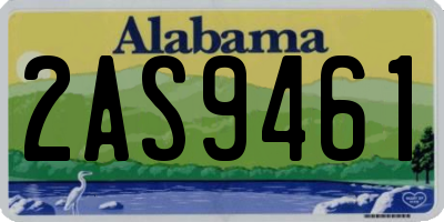 AL license plate 2AS9461