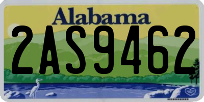AL license plate 2AS9462