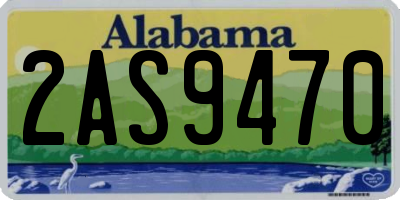 AL license plate 2AS9470