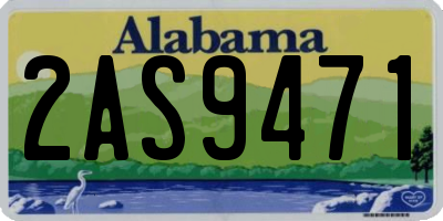 AL license plate 2AS9471