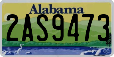 AL license plate 2AS9473