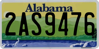 AL license plate 2AS9476
