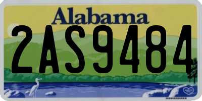 AL license plate 2AS9484