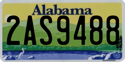 AL license plate 2AS9488