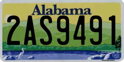 AL license plate 2AS9491