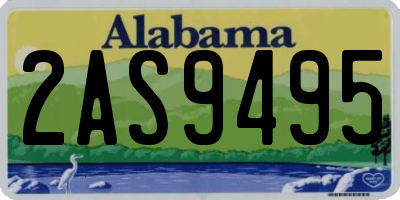 AL license plate 2AS9495