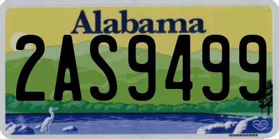 AL license plate 2AS9499