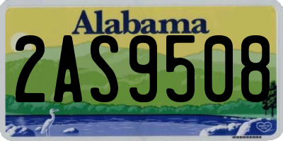 AL license plate 2AS9508