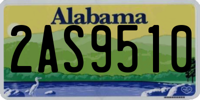 AL license plate 2AS9510