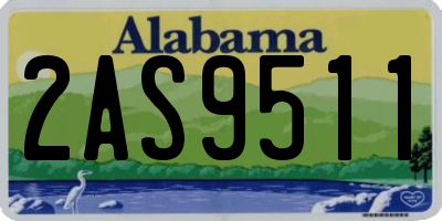 AL license plate 2AS9511