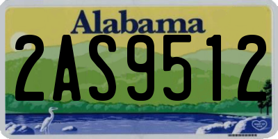 AL license plate 2AS9512
