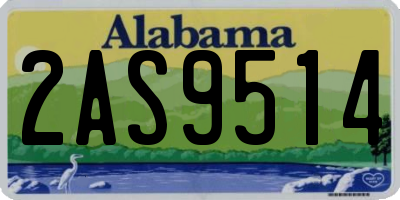 AL license plate 2AS9514