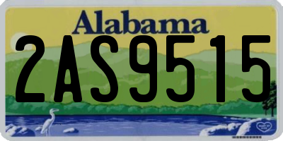 AL license plate 2AS9515