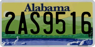 AL license plate 2AS9516
