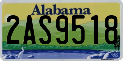 AL license plate 2AS9518