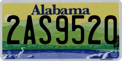 AL license plate 2AS9520