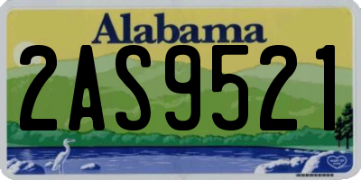 AL license plate 2AS9521