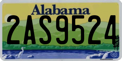 AL license plate 2AS9524