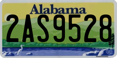 AL license plate 2AS9528