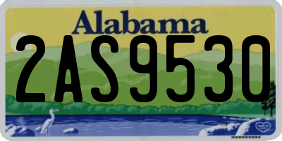 AL license plate 2AS9530