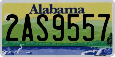 AL license plate 2AS9557