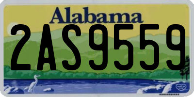 AL license plate 2AS9559