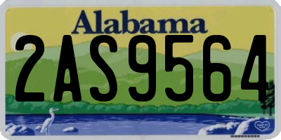 AL license plate 2AS9564