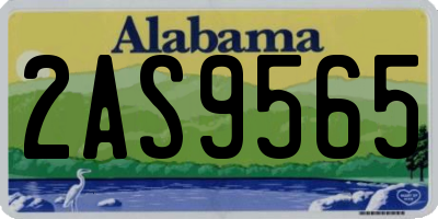 AL license plate 2AS9565