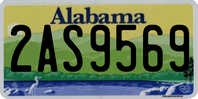 AL license plate 2AS9569