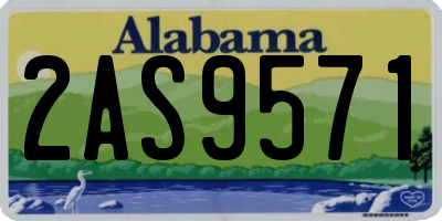 AL license plate 2AS9571