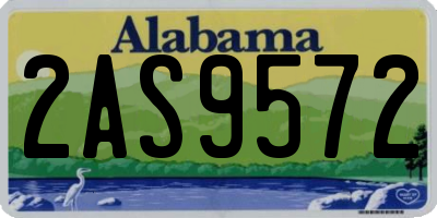AL license plate 2AS9572