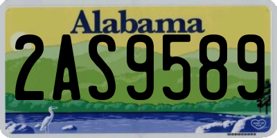 AL license plate 2AS9589