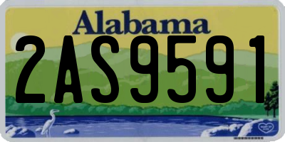 AL license plate 2AS9591