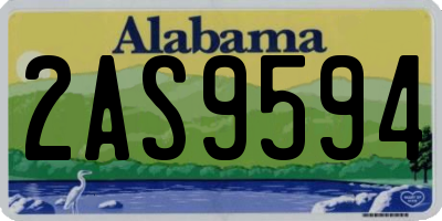 AL license plate 2AS9594