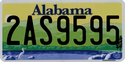 AL license plate 2AS9595