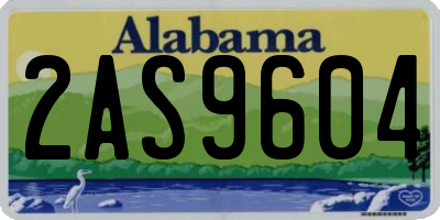 AL license plate 2AS9604
