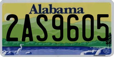 AL license plate 2AS9605